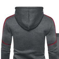 Ensemble de survêtement sportif à capuche pour homme, veste zippée, pantalon de jogging, deux pièces, décontracté, athlétique, hiver, chaud, tenue d'entraînement, streetwear, 100% coton