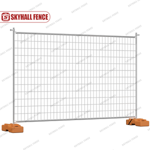 Barrière provisoire mobile galvanisée <span class=keywords><strong>de</strong></span> construction avec les bases en plastique Anti-UV - Product Image 2