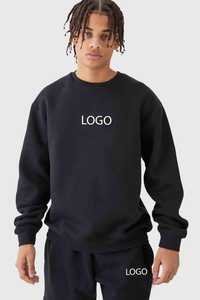 Ensemble survêtement cargo surdimensionné pour homme OEM, logo personnalisé, respirant, 100% coton, sweat-shirt surdimensionné et pantalon cargo, ensemble de survêtement - Product Image 3