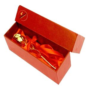 Venta al por mayor 24K oro natural genuino sumergido Rosa regalos de San Valentín 24K oro sumergido rosa con caja de regalo y Flor de regalo artificial Ho - Product Image 6