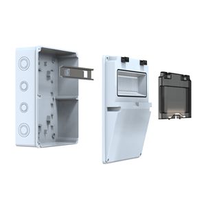 Caja de Distribución de Plástico ABS 230x290x125 mm Blanca IP44 Capacidad 9 MCB 0.81kg Modelo POLI 030 - Product Image 5