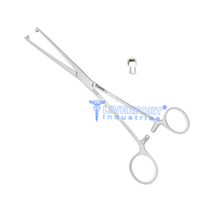GORDON Uterine Vusellum Forceps, 9 "(22,9 cm) patrón pesado recto 3X3 dientes Instrumentos quirúrgicos de ginecología de acero inoxidable - Product Image 3