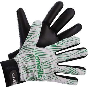 Gants de GAA pour enfants O'Neills Gravity, respirants, blanc/vert/noir, cuir et latex, protection pour les sports de plein air - Product Image 1