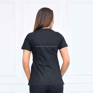 Service OEM Vente en Gros Uniformes Médicaux Douces Offre Spéciale Femmes Ensembles Uniformes Unisexe Col Montant Manches Courtes - Product Image 5