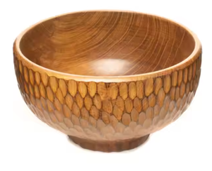 Nuevo Plato para Servir Ensaladas de Madera de Acacia Natural, Pulido, Ecológico, de Alta Calidad, Estilo Bohemio, Decoración Diaria, Utensilios de Cocina - Product Image 1