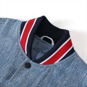 Chaqueta Bomber Vaquera de Howard University, Prenda Exterior Bordada Personalizada de Primera Calidad, Forro de Satén, Estilo Urbano Universitario, Vanguardista, Primavera - Product Image 2