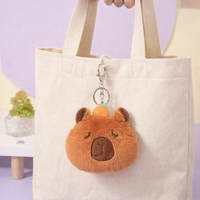 Porte-clés en peluche Capybara avec rembourrage en coton PP 11-30cm Jouet mignon pour enfants et collectionneurs Unisexe 8-13 ans 34g Manuel Mon magasin