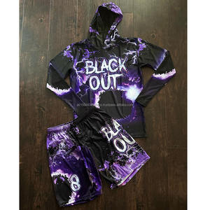 Uniformes de talla grande 7 en 7 transpirables de alta calidad, conjunto de Sudadera con capucha sublimada, logotipo impreso de tela de poliéster 100% - Product Image 4