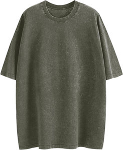 Vente en gros à chaud T-shirt délavé à l'acide pour hommes Design unique Marque privée personnalisée Vêtements d'été 100% coton tricoté - Product Image 3