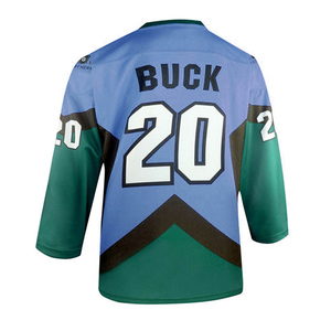 Camiseta de hockey sobre hielo de alta calidad OEM y ODM, material de poliéster, sublimación impresa, logotipo personalizado y bordado disponible - Product Image 4