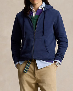 Sweat à capuche pour homme, style urbain, poignets élastiques, poche avant tendance, fermeture éclair, capuche classique réglable, vêtement d'extérieur chaud pour l'hiver - Product Image 1