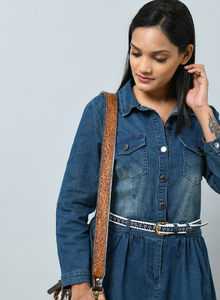 หนังวัวแท้แบบแข็งอุปกรณ์เสริมเครื่องทองเหลืองสายคล้องกระเป๋าสะพายไหล่สายรัดสายรัดกระเป๋า - Product Image 4