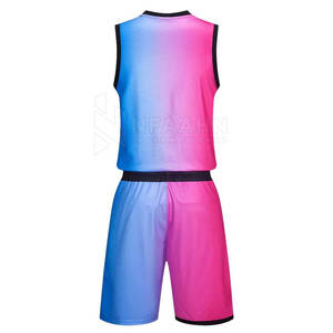 Offre Spéciale : Ensemble de Tenues de Basketball Personnalisables – Design Respirant, Personnalisation Nom et Logo d'Équipe, 100% Polyester, Sans Manches, Vente en Gros - Product Image 2