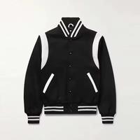 Veste universitaire en molleton de style streetwear d'hiver, respirante, écologique, à manches longues, avec patch en chenille, bordure en laine