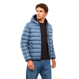 Chaqueta de Plumón Personalizada al por Mayor para Hombre, de Alta Calidad, con Cuello Alto, Estilo Moderno para el Invierno, con Logotipo Estampado - Product Image 1