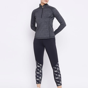 Mallas de Yoga personalizadas para mujer, mallas de cintura alta para gimnasio, mallas de entrenamiento de pierna ancha con estampado de talla grande para Fitness - Product Image 3