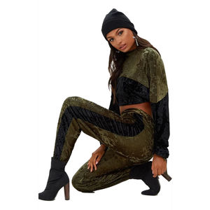 2025 <b>Women's</b> Plus Size <b>Velvet</b> Oversize Hoodies and Winter <b>Jackets</b> Two Piece Velour Track Suit Sweatsuits Joggers Set - Product Image 4