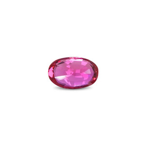 Rubis facetté de 1 carat (Manik) - Pierre précieuse naturelle de haute qualité, taille ovale, taille personnalisable, hauteur 8 mm, créé en laboratoire, traité thermiquement, étoilé - Product Image 2