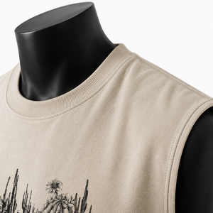 Camiseta sin mangas para hombre con estampado gráfico, estilo urbano, camiseta informal de verano - Product Image 6