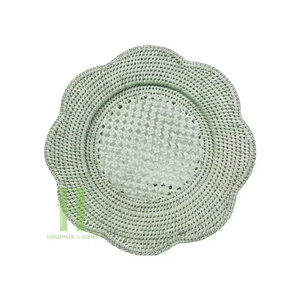 Plaques de chargeur en rotin naturel de vente chaude personnaliser les tailles variété de couleurs napperon en rotin fait à la main pour la décoration de Table HNH - Product Image 6