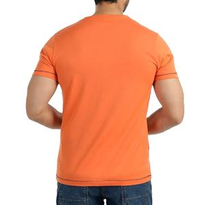 V Neck Slim Fit Summer Design <b>T</b>-<b>Shirt</b> OEM Custom Clothes Short Sleeve Breathable 210 Gsm Comfortable <b>Longline</b> Casual Wear - Product Image 6