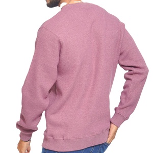 New Top Quality Custom Logo Sweatshirts for <b>Men</b> and Solid Color Regular Fit Long Sleeve Sweatshirts - Product Image 4