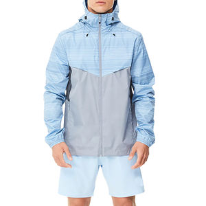 Conjunto Deportivo Corto de Dos Piezas para Hombre, Chaqueta Cortavientos de Nailon Ligero con Logotipo Personalizado, Alta Calidad, Talla Grande - Product Image 1