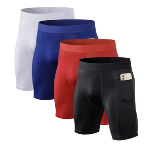 Leggings courts de compression pour hommes, leggings de sport à séchage rapide pour hommes, vêtements de sport, vêtements de sport - Product Image 1