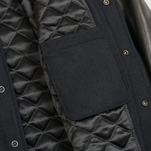 Collection Hiver 2026 Veste en Laine Coupe Ample Broderie Chenille Personnalisée Veste Bomber Mode Homme Femme Vente en Gros Nouveau Look - Product Image 4