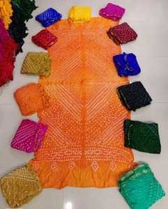 Unisex Party Wear Indian Pakistani Wholesale Bandhani <b>Silk</b> Dupatta Bandhej Print Dupatta Wedding Return Gift Bridesmaid Gift - Product Image 2