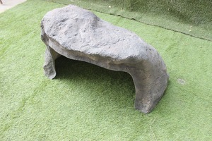 Ornement de jardin moderne en FRP gris foncé, léger et durable, imitation roche diamantée, pour mobilier extérieur et parcs - Product Image 5