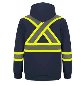 Sweat à capuche haute visibilité sur mesure pour la construction, vêtements de travail réfléchissants à haute visibilité à vendre, sweats à capuche haute visibilité à bas prix - Product Image 4