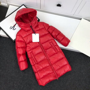 Venta al por mayor personalizar niños Puffer chaqueta negro rojo cremallera cálido pulóver niños burbuja chaqueta de invierno - Product Image 6