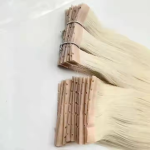 Fabbrica senza soluzione di continuità XO invisibile geniale trama europea ghiaccio colore bianco Micro Loop pelle invisibile tessuto <span class=keywords><strong>capelli</strong></span> extension con foro - Product Image 3