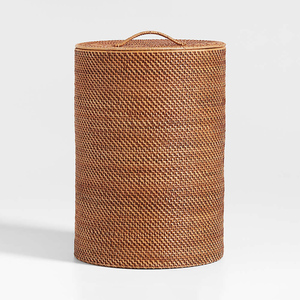 Cesto de basura de ratán natural, accesorios de cocina, cestas de basura de alta calidad, gran venta. - Product Image 1