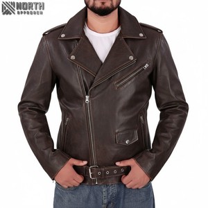 Haute qualités nouvelle mode hommes noir agneau veste en cuir/hommes vestes en cuir vestes en cuir pour hommes Style confortable 2025 - Product Image 1