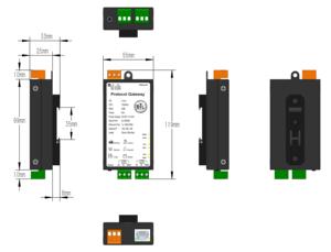 เกตเวย์สมาร์ทโมดบัส, Milesgo MOD1002-ARM เกตเวย์โมดบัส, ตัวแปลงโปรโตคอลโมดบัส TCP RTU พร้อมโมดบัส, <span class=keywords><strong>OPC</strong></span> <span class=keywords><strong>UA</strong></span> สำหรับ BMS และ IoT - Product Image 3