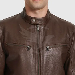 Vestes en cuir fabriquées dans les meilleurs matériaux Vestes en cuir à bas prix Veste d'hiver en cuir pour hommes très vendue - Product Image 5