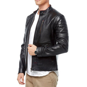 2024 veste en cuir pour hommes à la mode/taille adulte hommes motif solide disponible à un prix raisonnable - Product Image 2