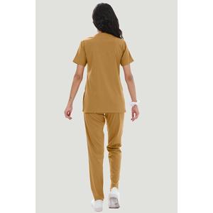 Lycra U-flex scrub chirurgico uniforme Set-Color senape - Product Image 4