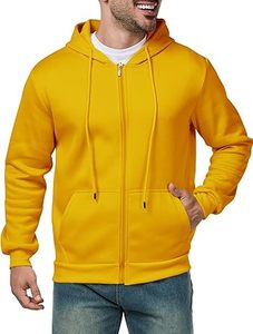 Sudaderas con capucha informales de invierno para hombre Color sólido 100% algodón Ajuste regular Ropa de moda ecológica de secado rápido - Product Image 2