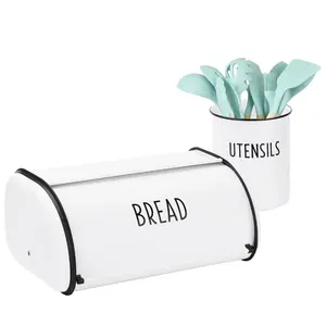 Bread Box New Rectangle Shape Bread Box and Bins for Kitchen <b>Accessories</b> Hot Selling Product in Blue Color in Wholesale Price - Product Image 4