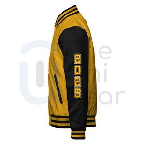Nueva Chaqueta Varsity Personalizada con Cuello Alto, Ecológica, 100% Algodón, Calidad Premium, Venta al Por Mayor para Hombre - Product Image 3
