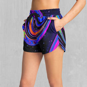 Pantalones cortos de sublimación para mujer hechos a medida de alta calidad a la venta Pantalones cortos sublimados de tela suave de mejor diseño para mujer - Product Image 3