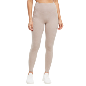 Leggings de yoga décontractés pour femmes, taille mi-haute, en mélange de coton biologique et de bambou, respirants, séchage rapide, écologiques, longueur intégrale - Product Image 4