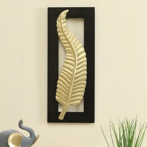 Metal <b>Leaf</b> Handcrafted Iron Metal <b>Wall</b> Art Panel for Home <b>Decor</b> Functional Hanging Interior <b>Wall</b> Hanging Decoration - Product Image 2