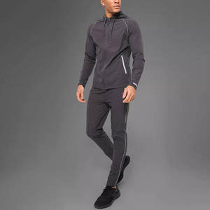 Custom High Quality Active Wear Long Sleeve <b>Jacket</b> <b>Workout</b> Fitted Men Joggers Tracksuit - Product Image 1