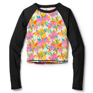 Chemise athlétique à manches longues personnalisée pour femmes, haut de yoga, entraînement à séchage rapide et compression pour la course et le sport - Product Image 1