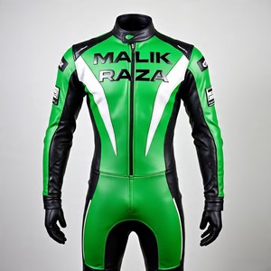 Malik Raza Combinaison de moto sur mesure, votre conception, cuirs de course blindés CE, durables et flexibles, votre look de signature - Product Image 1