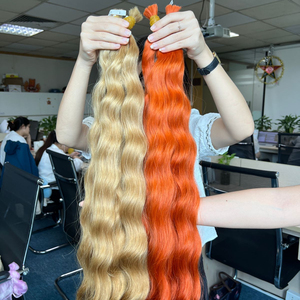 ผมหยักศกสีบลอนด์ไม่พันกันผมหยักศกเวียดนาม - Product Image 1